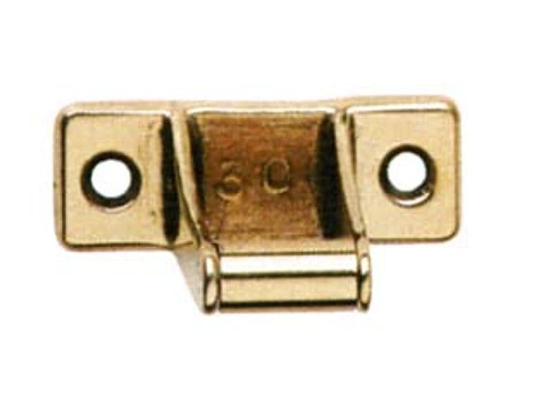 Cavallotto con Rullo a Piastrina Ottone Lucido 25 Mmh 5 Pezzi - 2