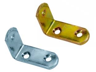 Mensolina Reggipiani a Squadra 25 MMX35 Acciaio Nichelato 100 Pezzi - 2