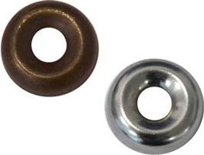 Orli Sottovite Ø EST.16 mm Foro Ø INT.6 mm Ferro Ottonato 1000 Pezzi - 2