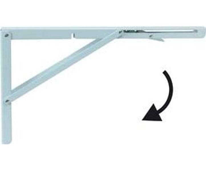 Mensole Robuste Pieghevoli Bianche 400 MMX270H. Bianco - 2