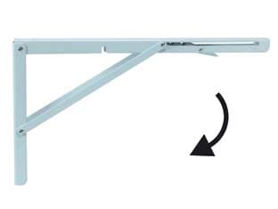 Mensole Robuste Pieghevoli Bianche 400 MMX270H. Bianco - 2