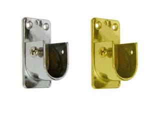 Reggitubo Laterale Ovale per Armadio 15 MMX30, Oro Lucido 10 Pezzi - 2