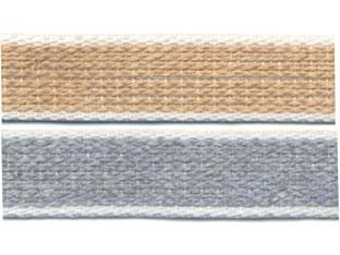 Cintino Cotone Avana e Grigio per Avvolgibili 50 Mx 22 Mmh. in Rotolo 30 g - 2