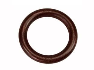 Anelli per Scorritenda Tubolari in Legno Noce Ø 50 mm 70 100 Pezzi - 2