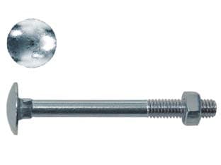 Bullone Acciaio Testa Tonda con Dado Ø 8 mm MMX120 Ambrovit 100 Pezzi - 2