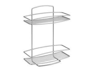 Mensola Rettangolare a 2 Piani Serie Onda 26 CMX11X35 Metaltex - 2