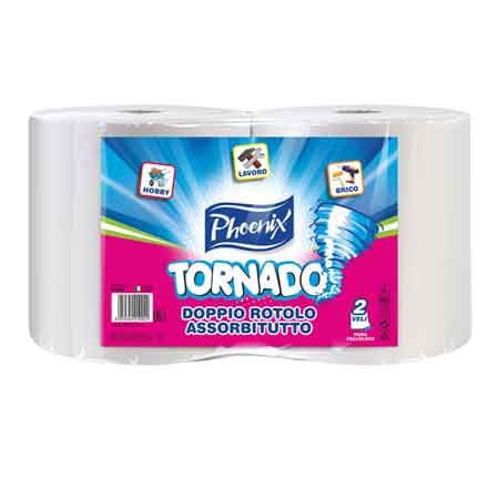Bobina Carta Asciugatutto Tornado Coppia 1,7 kg - 2