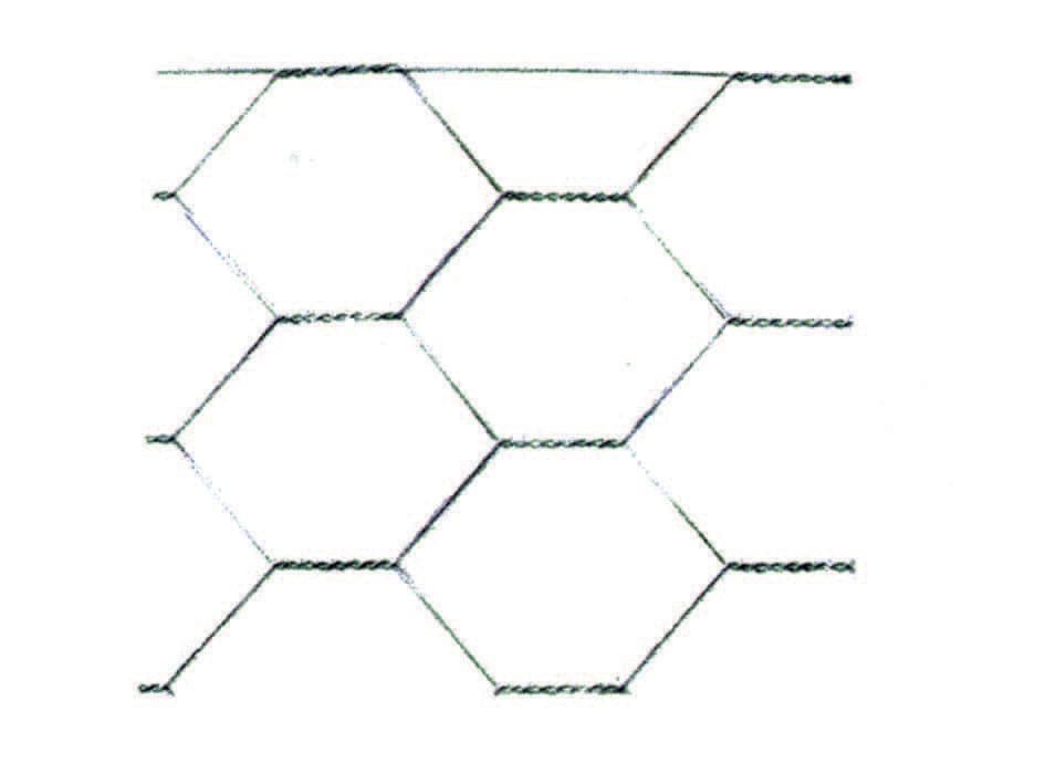 Rete Tripla Torsione Zincata Dopo La Tessitura Maglia 51 4 Cod 232173 - 2