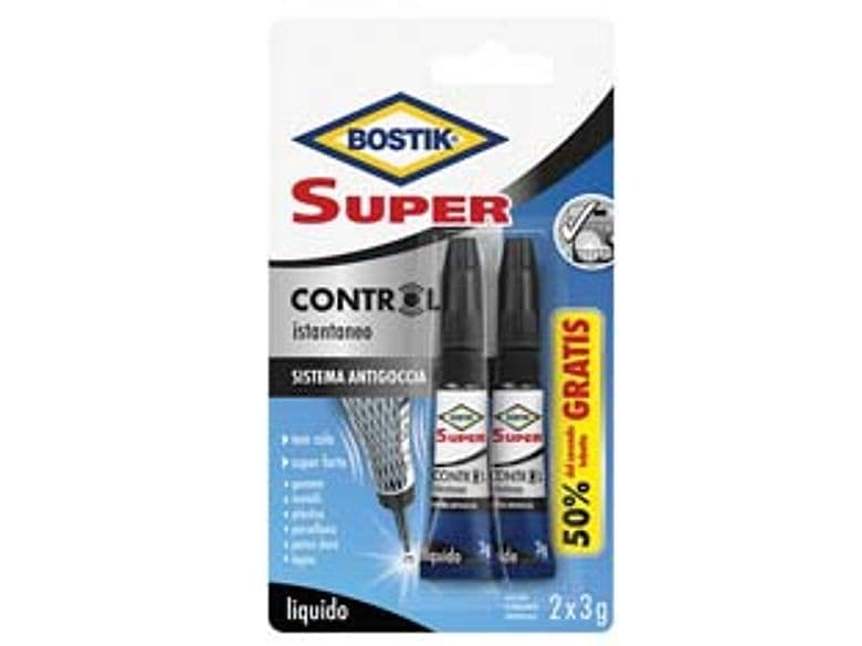 Super Control Colla Istantanea 2X3 Gr. 2 x 3 g Bostik 12 Blister - 2
