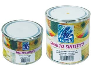 Smalto Sintetico Opaco (lack 90) 375 ml Nero Opaco RAL 9011 Feudo 6 Pezzi - 2