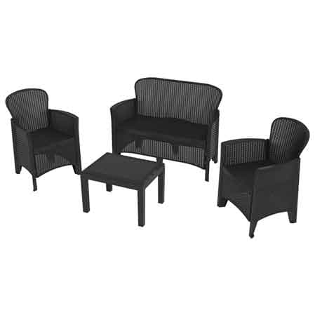 Salotto Jungle Colore Antracite Pro Garden - 2