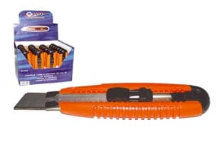 Cutter Grande con Guida in Metallo 18 mm Impugnatura Dritta Alte 24 Pezzi - 2