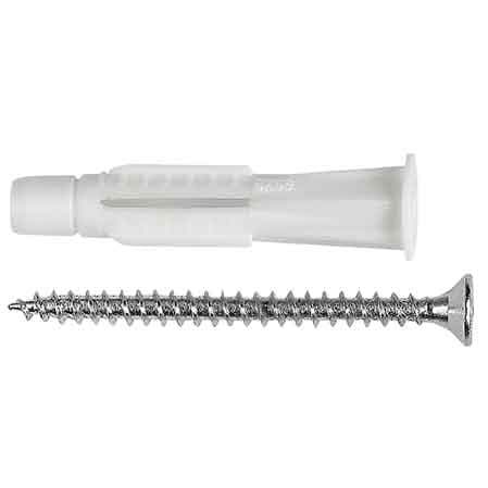 Tassello con Vite BT02 Ø 10 x 60 mm Tecfi Vite 6 x 70 mm 100 Pezzi - 2