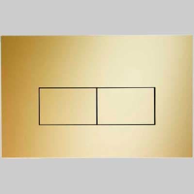 Placca di Comando Eco Linea Acrilico Doppio Tasto Oro Pucci - 2