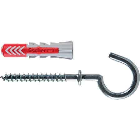 Tassello Duopower con Occhiolo Aperto 6 x 1 Fischer Ø 6 x 30 mm 25 Pezzi - 2