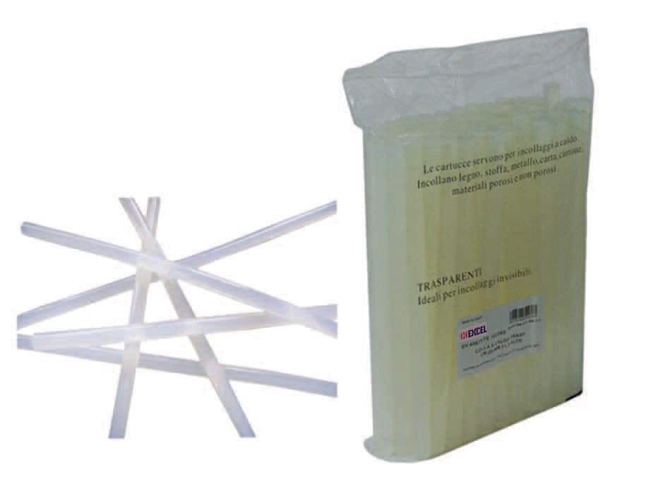Colla Termofusibile Trasparente 200 mm 200 mm Ø 7,2 mm 1 kg Excel - 2