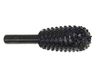 Fresa Raspa Conica Bombata Rotativa per Legno Codolo Ø 6 mm Pg 5 Blister - 2