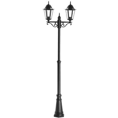Lampione Ermes 2 Luci Colore Nero - 2