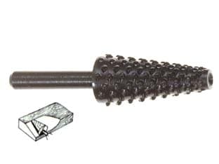 Fresa Raspa Conica Rotativa per Legno Codolo 6 mm per Trapano Pg 5 Blister - 2