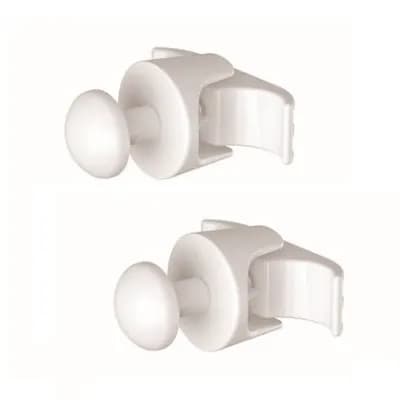 2 Pezzi Appendino P Radiatori Tubolari Ardesia Cordi Bianco - 2