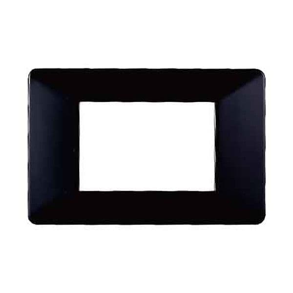 Placca Coprinterruttori Nera Starlight 4 Moduli Elettroit - 2