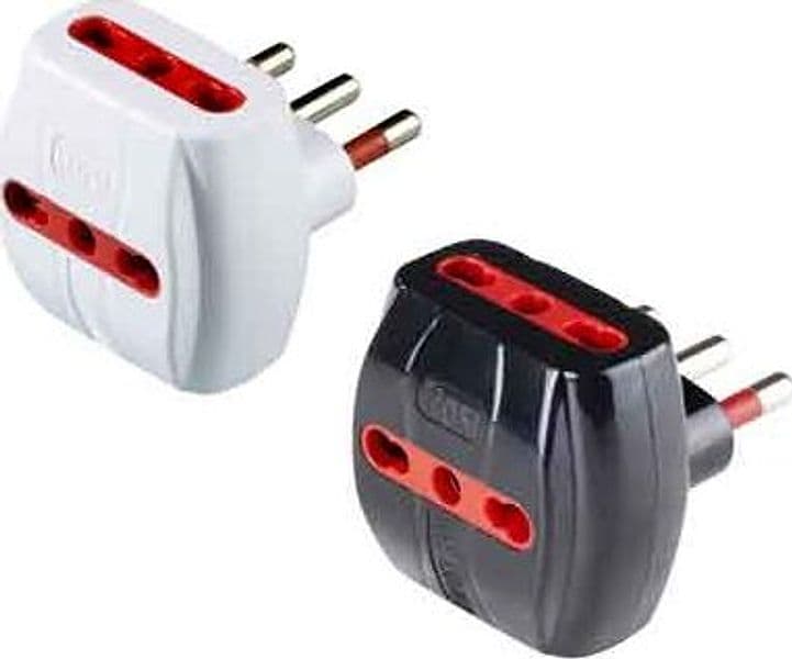 Adattatore Triplo 16A Rosi 2P con T Prese 10 e 16 A 2P con T Colore Nero