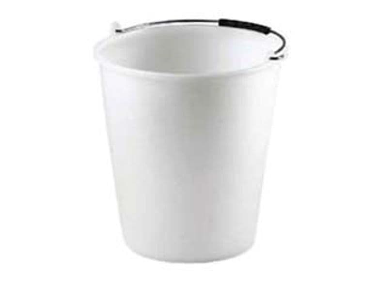 Secchio Casalingo in Polietilene Bianco 29 CMX25 9 l Stefanplast 4 Pezzi - 2