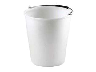 Secchio Casalingo in Polietilene Bianco 29 CMX25 9 l Stefanplast 4 Pezzi - 2