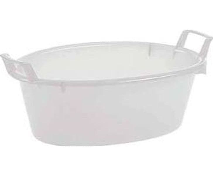 Bacinella Ovale in Polietilene Bianca Ø 50 mm CMX18 da 16 l 3 Pezzi - 2