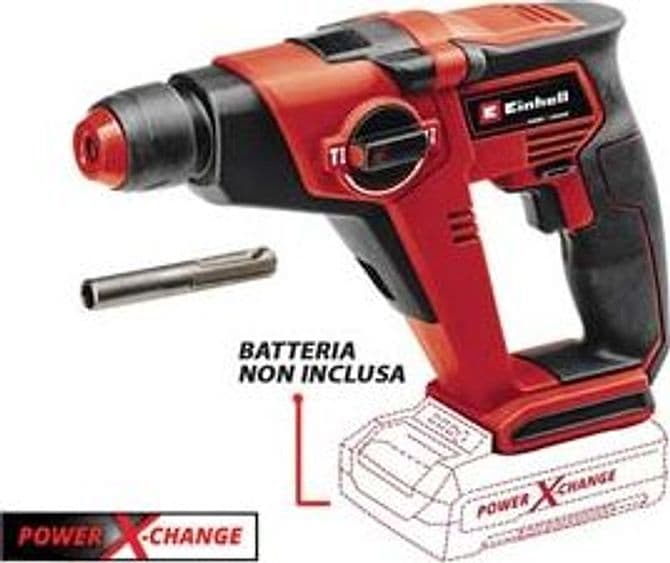 Martello Tassellatore a Batteria Sdsplus 1,3J (tehd 18 12 Li) Einhell - 2