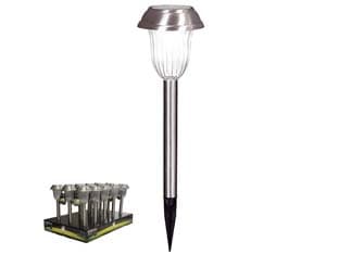 Lampada Solare LED Acciaio Inox in Espositore Ø 100 mm MMX384H. 5 15 Pezzi - 2