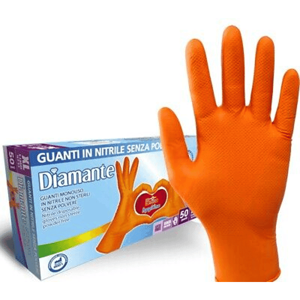 Guanto Monouso in Nitrile Diamond Tg. M 50 Pezzi - 2
