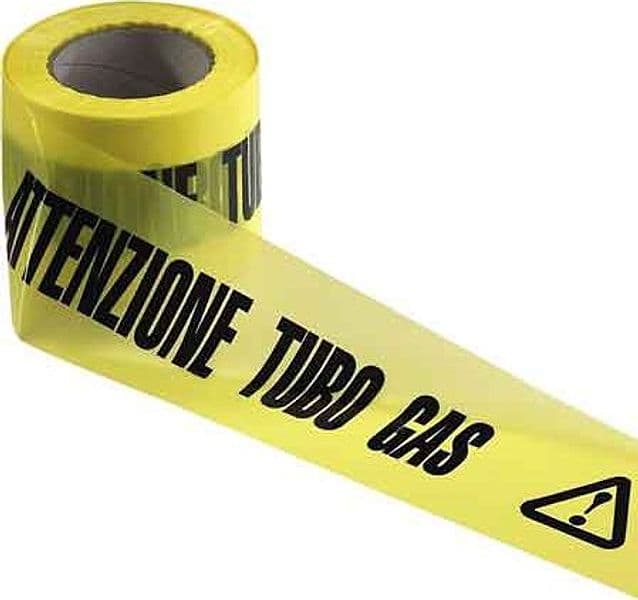 Nastro Segnaletico Attenzione Tubo Gas Cm 10 x 200 m – Autres