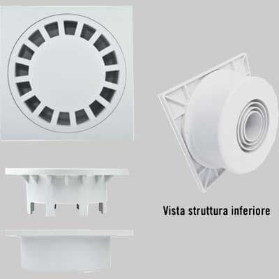 Chiusino Sifonato in PVC 10 x 10 Uscita 3240 Stamplast - 2