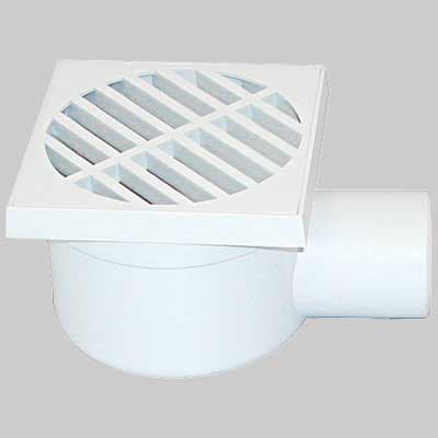 Chiusino Scarico Laterale Orientabile 150 x 150 Uscita 50 H 75 mm Stamplast - 2