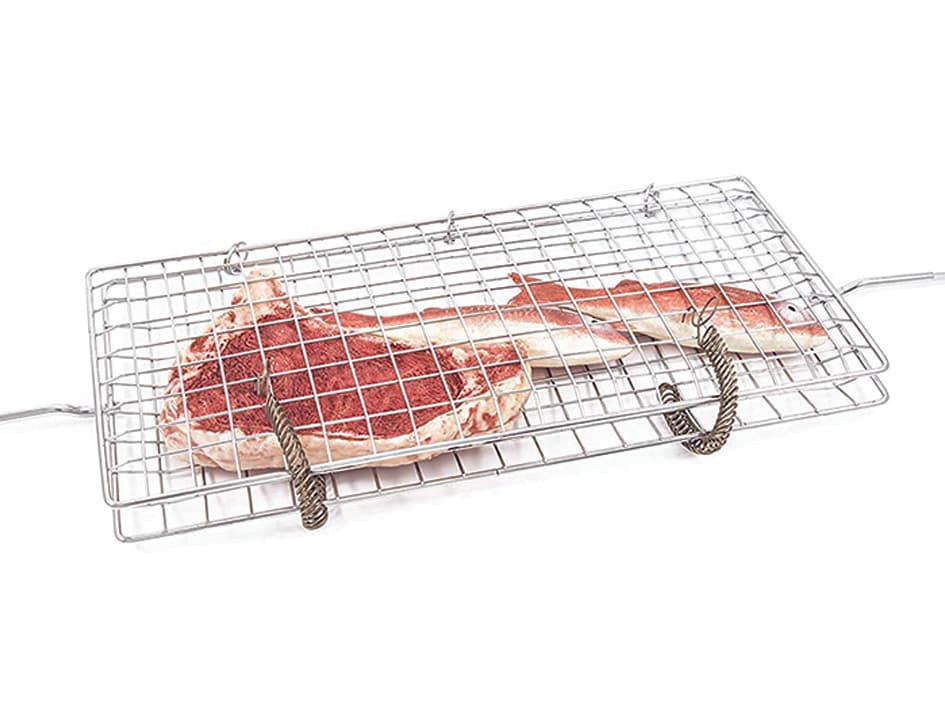 Graticola Girevole Media in Acciaio Cromato 70 CMX47X22 0,8 kg - 2