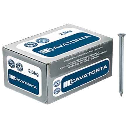 Chiodi Zincati Testa Piana Cavatorta 3,5 x 60 mm 2 kg Cavatorta - 2