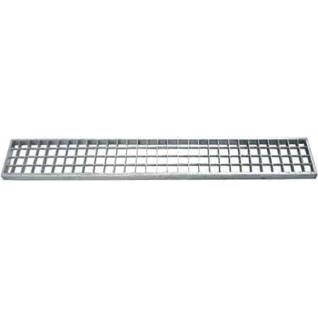 Griglia per Canaletta in Acciaio Zincato 100 x 15 cm Carrabile - 2