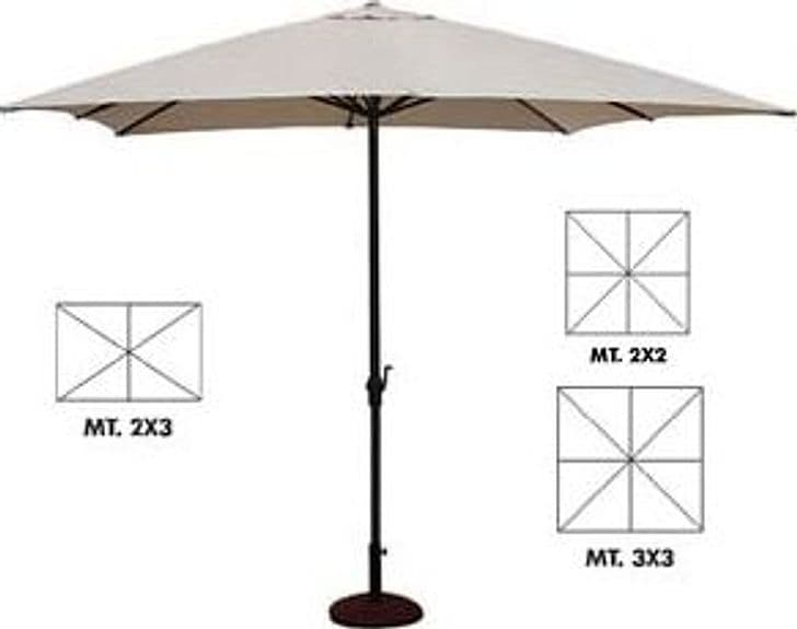 Ombrellone in Metallo con Manovella 300 CMX300 Palo Ø 48 mm a 8 Cod 102698 - 2
