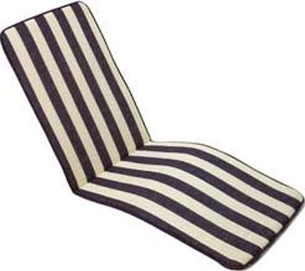 Cuscino Capri a Righe Blu per Poltrona Pieghevole 49 CMX157H. Spessore 3 cm - 2