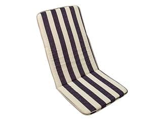 Cuscino Cipro a Righe Blu per Sedia Ripiegabile 48 CMX110H. Spessore 3 cm - 2