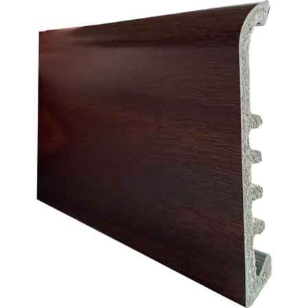 Battiscopa in PVC Tipo Large 75 x 9 mm Barra 2 Mt Nero 10 Pezzi - 2