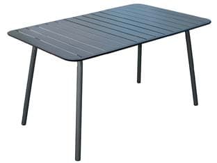 Tavolo in Acciaio Modello Londra Antracite 140 CMX80X73H. Vette - 2