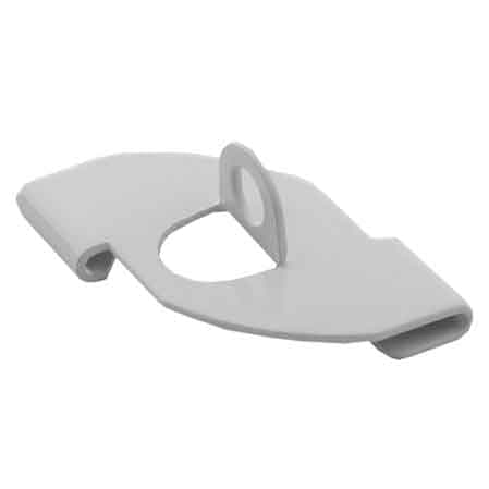 Clip di Supporto Orizzontale con Foro Akifix Bianco 100 Pezzi - 2