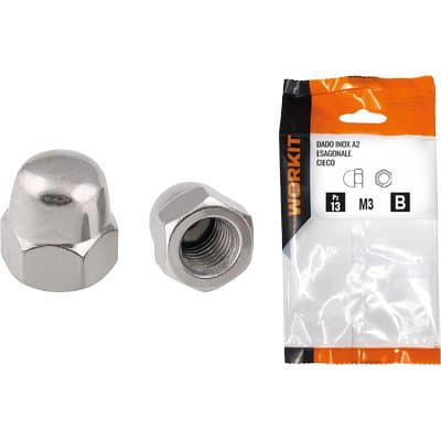 Dado Esagonale Cieco Inox A2 Self Workit M 3 13 Pezzi - 2