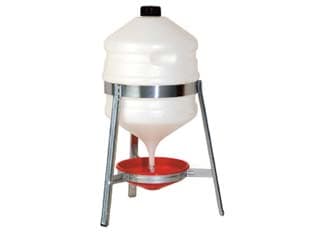 Abbeveratoio Saturno in Plastica con Treppiedi in Metallo per Polli 30 l - 2