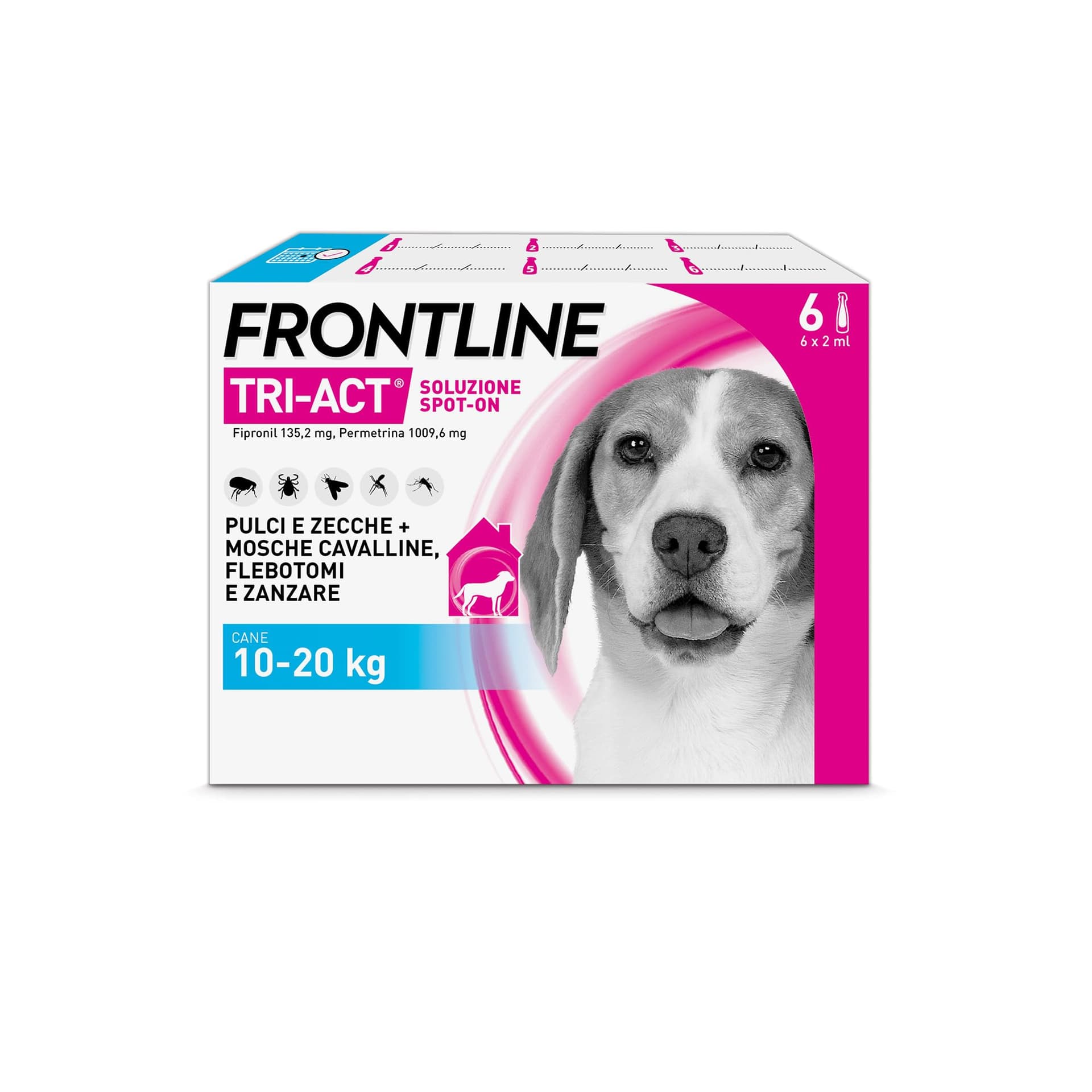 Frontline Triact Spoton per Cani m in Confezione da 6 Pipette Frontline - 2