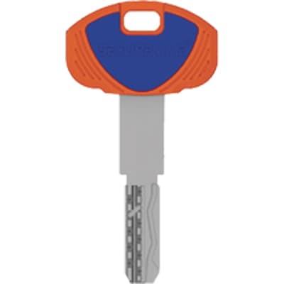 Chiave Punzonata Evo K64 1A Securemme Ottone Nichelato 5 Pezzi - 2