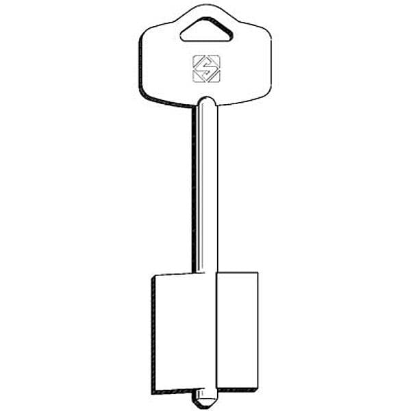 Chiave Doppia Mappa Esety 5EY20 Silca Ottone Nichelato 5 Pezzi - 2