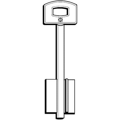 Chiave Doppia Mappa Securemme 5SCM8 Silca Ottone Nichelato 5 Pezzi - 2